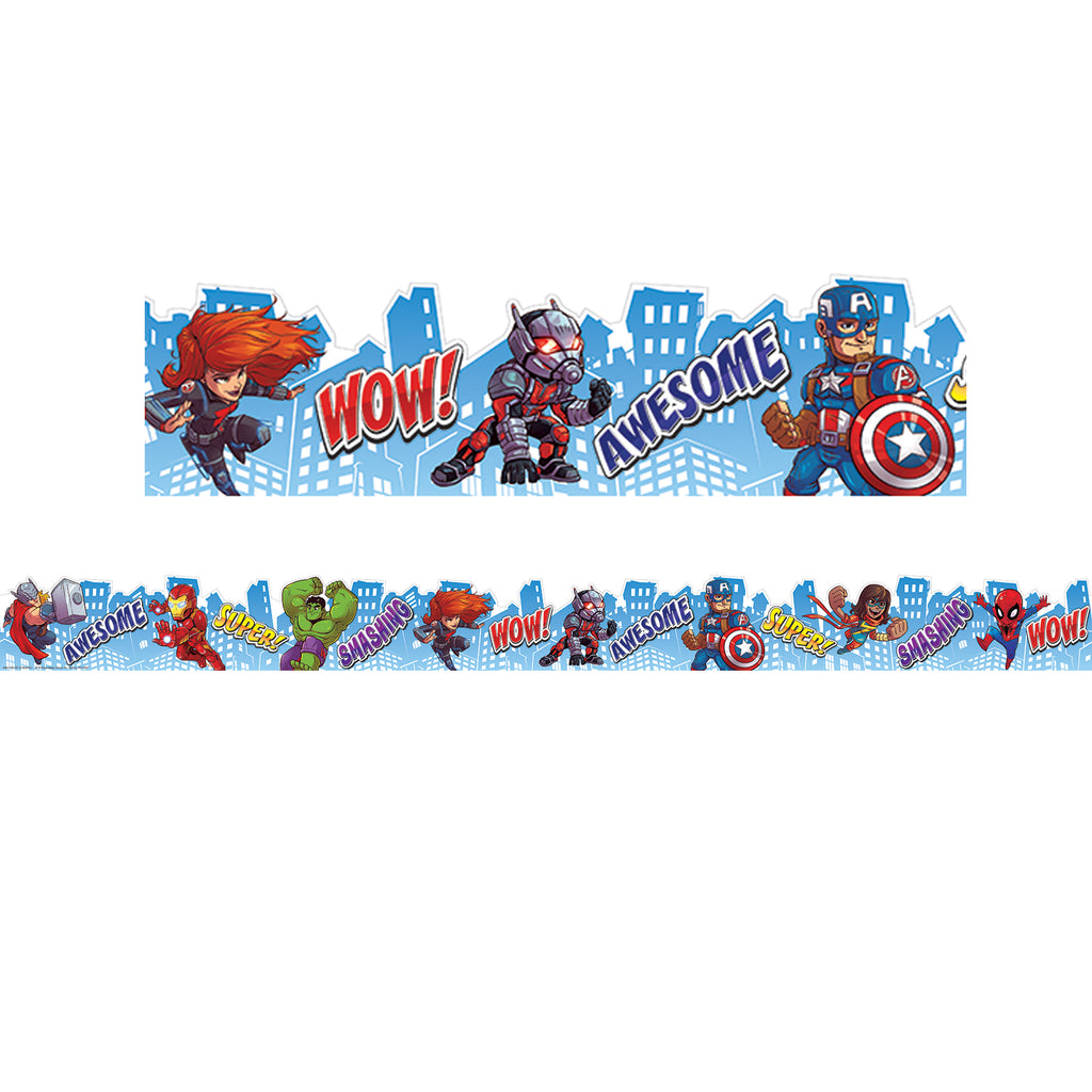 (3 Ea) Marvel Cty Scape Decor Trim Xtra Wide Die Cut