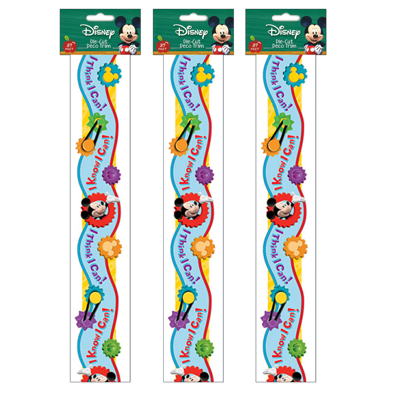 (3 Pk) Mickey Mouse Clubhouse I Think I Can Extra Wide Deco Trim