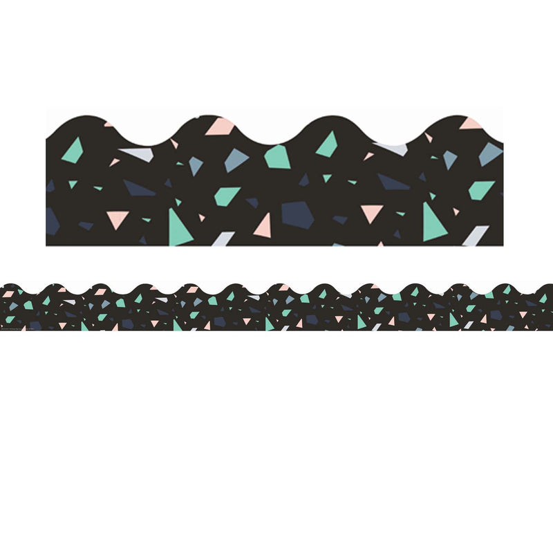 Blck Terrazzo Wide Diecut Deco Trim Simply Sassy