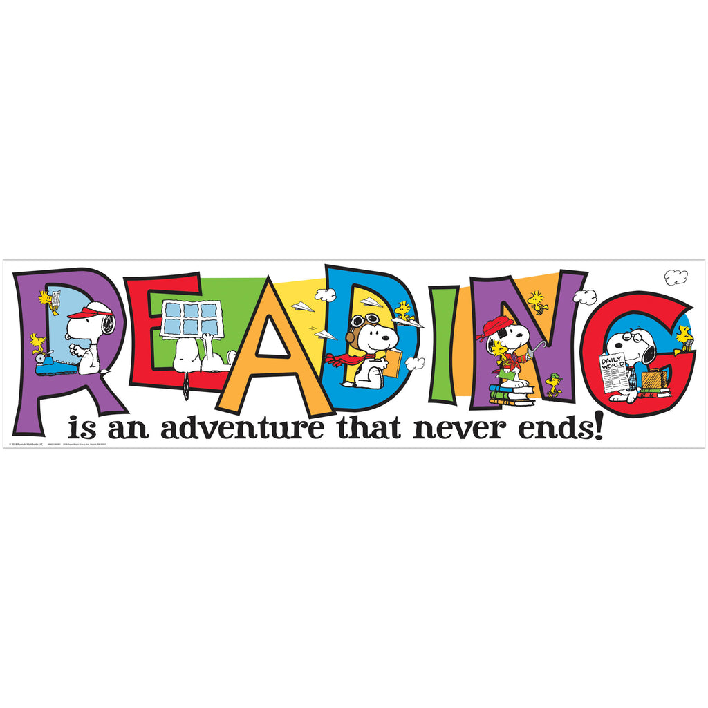 Peanuts Reading Banner