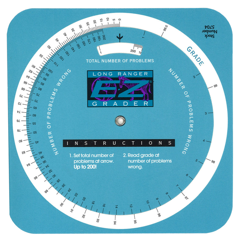 E-z Grader Circular Long Ranger Score Up To 200 Questions