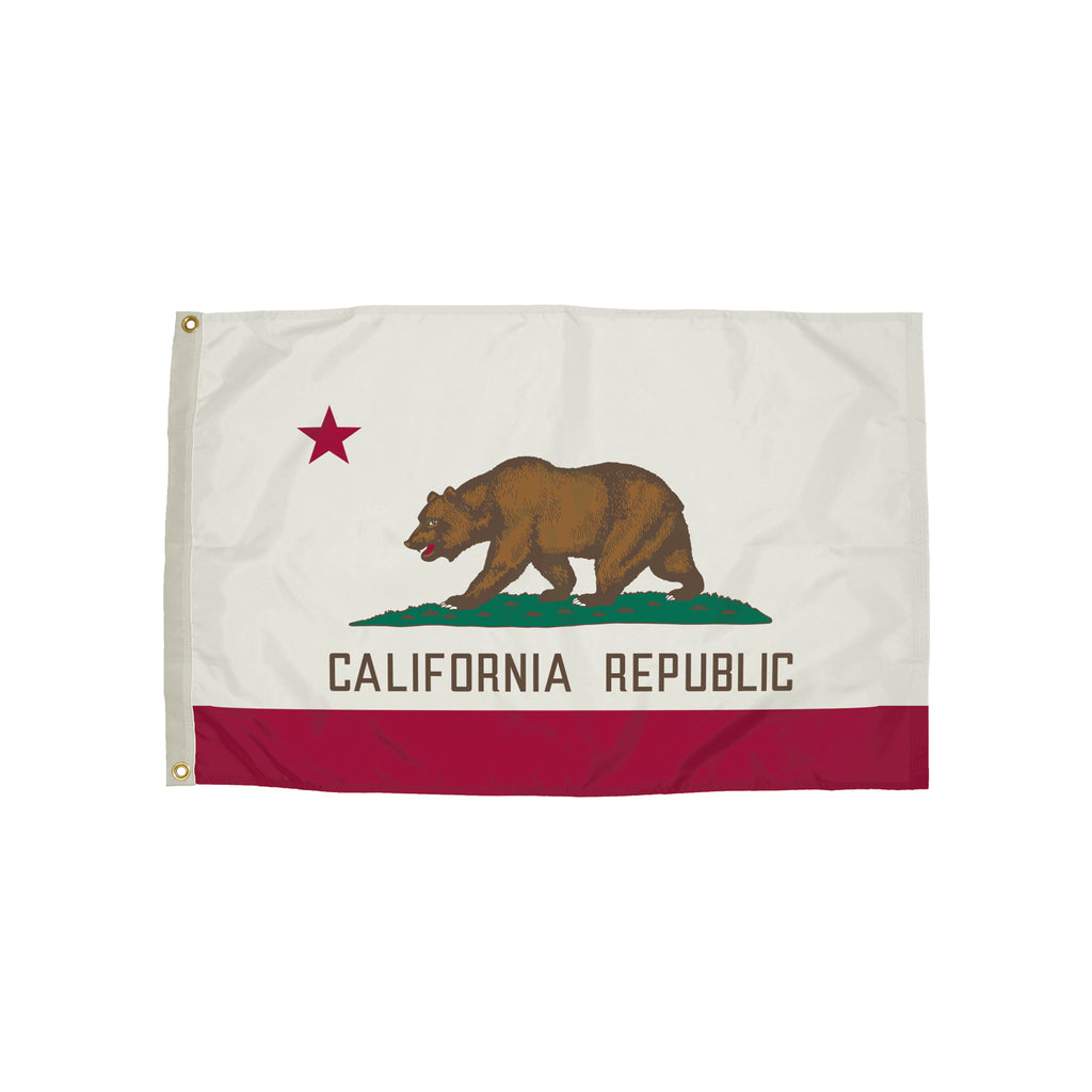 3x5 Nylon California Flag Heading & Grommets