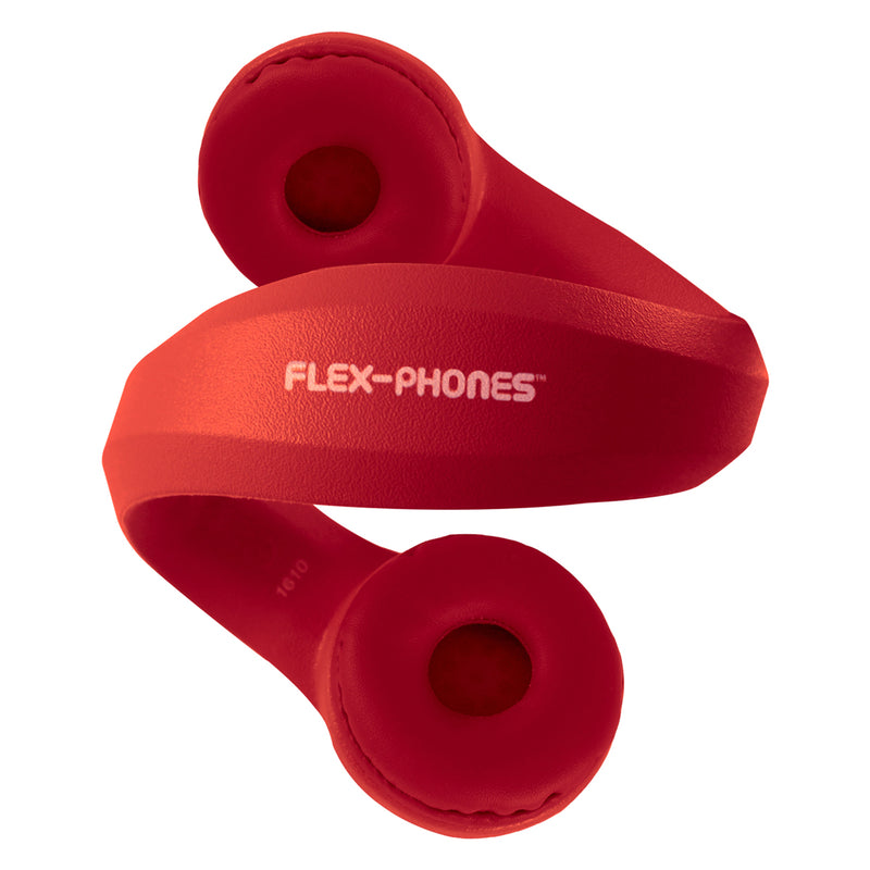 Flex-phones Indestructible Red Foam Headphones