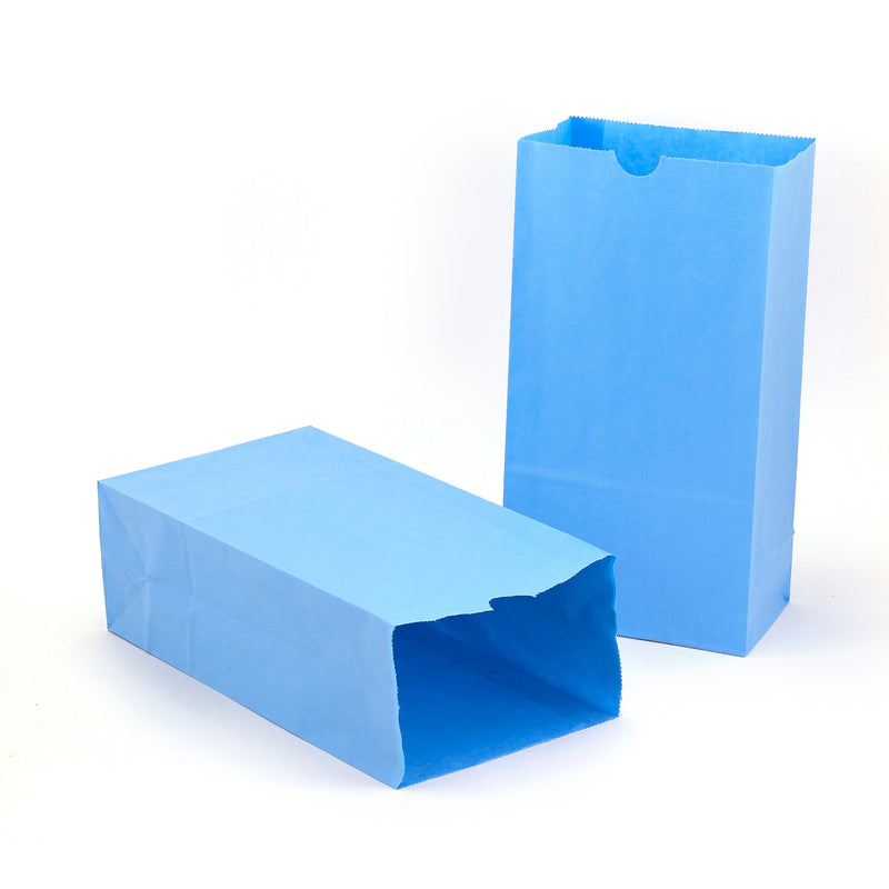 (2 Pk) Colored Craft Bags Sky Blue