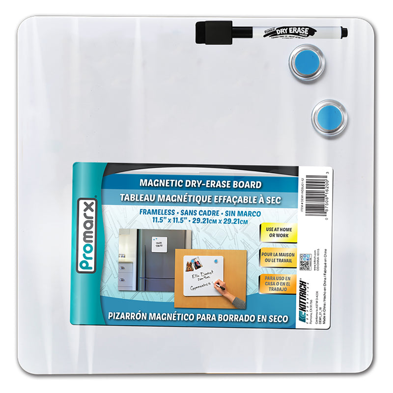Promarx Magnetic Dry Erase Board With Marker And 2 Magnets