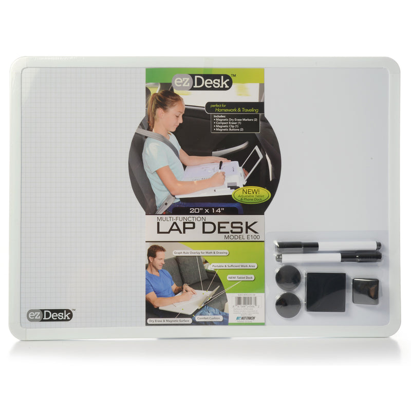 Ez Desk Magnetic Dry Erase Lap Desk With Graph Ruling