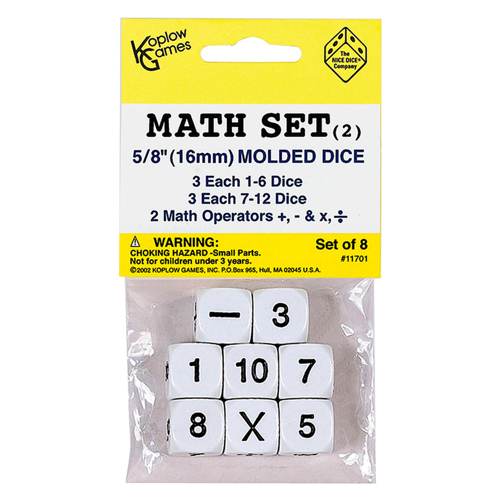 Whole Number Dice