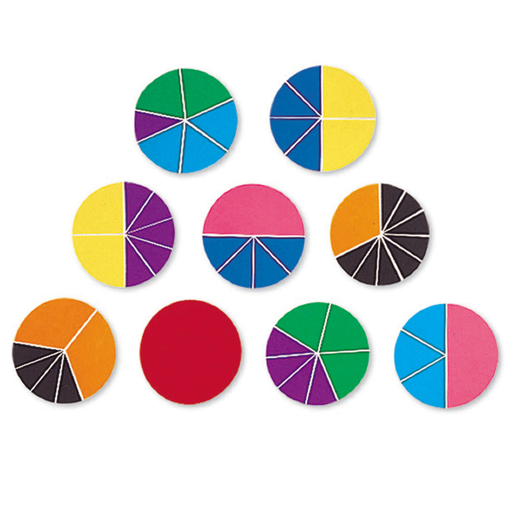Delx Rainbow Fraction Circles 51-pk