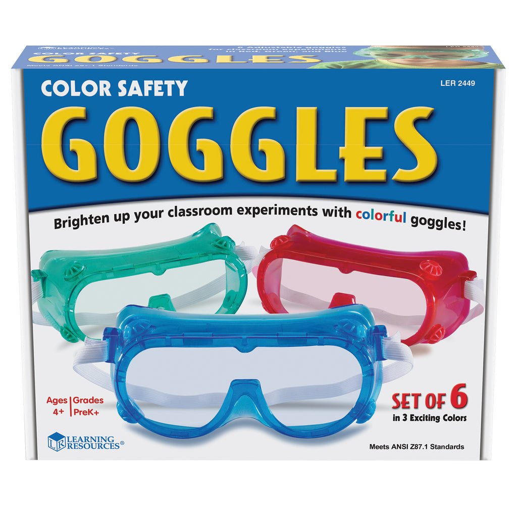 Rainbow Safety Goggles Set Of 6