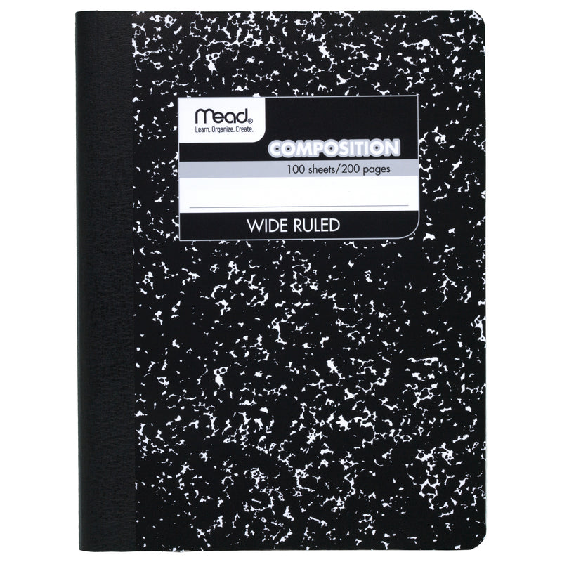 (3 Ea) Notebook Composition 100sht 9.75x7.5