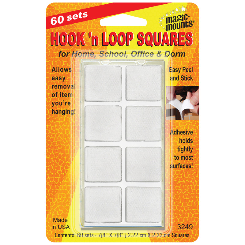 Hook N Loop 7-8 Squares 60 Pk