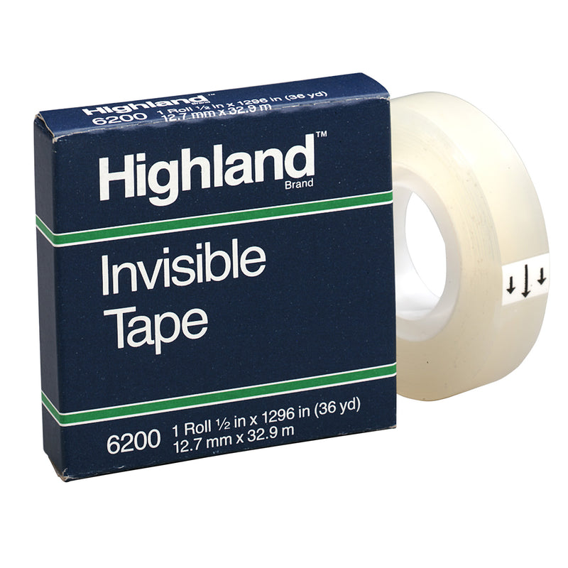 Highland Invisible Tape 1-2x1296in