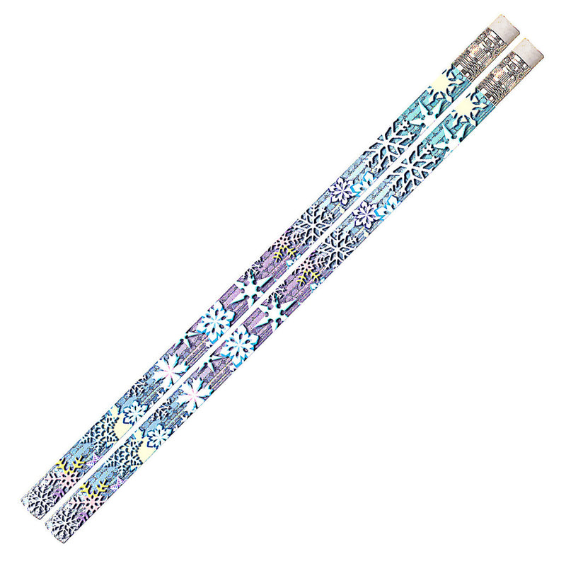 Snowflake Glitters 12pk Motivational Fun Pencils