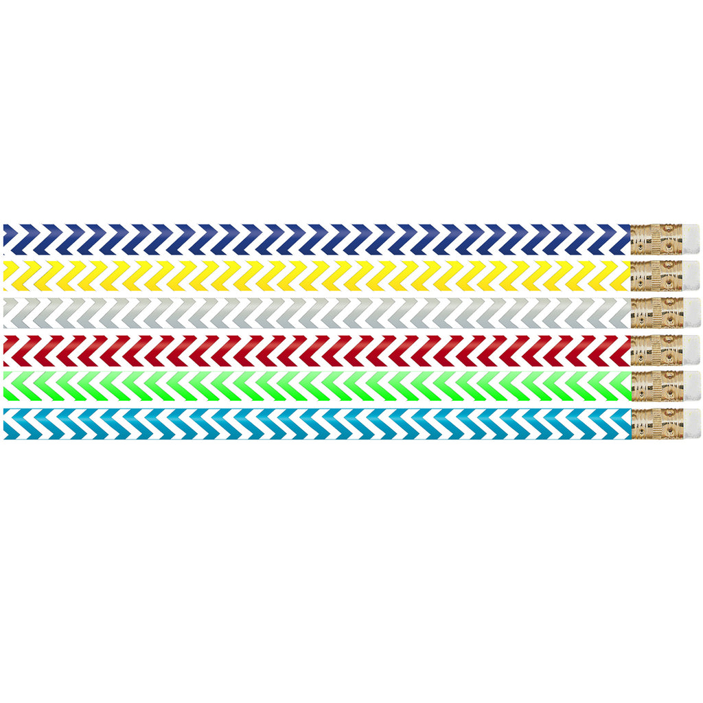 Chevron Chic Pencil Pack Of 12
