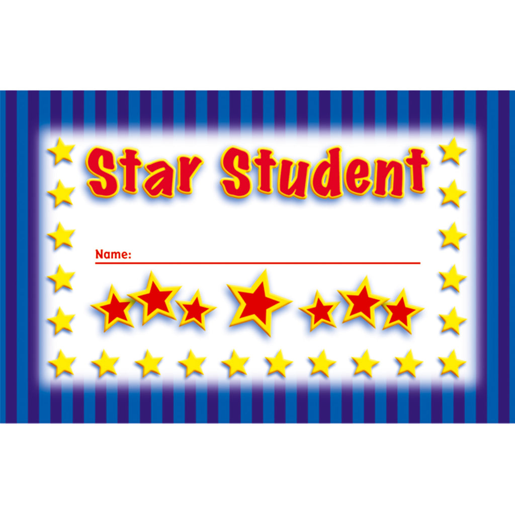 Incentive Punch Cards Star Student 36-pk