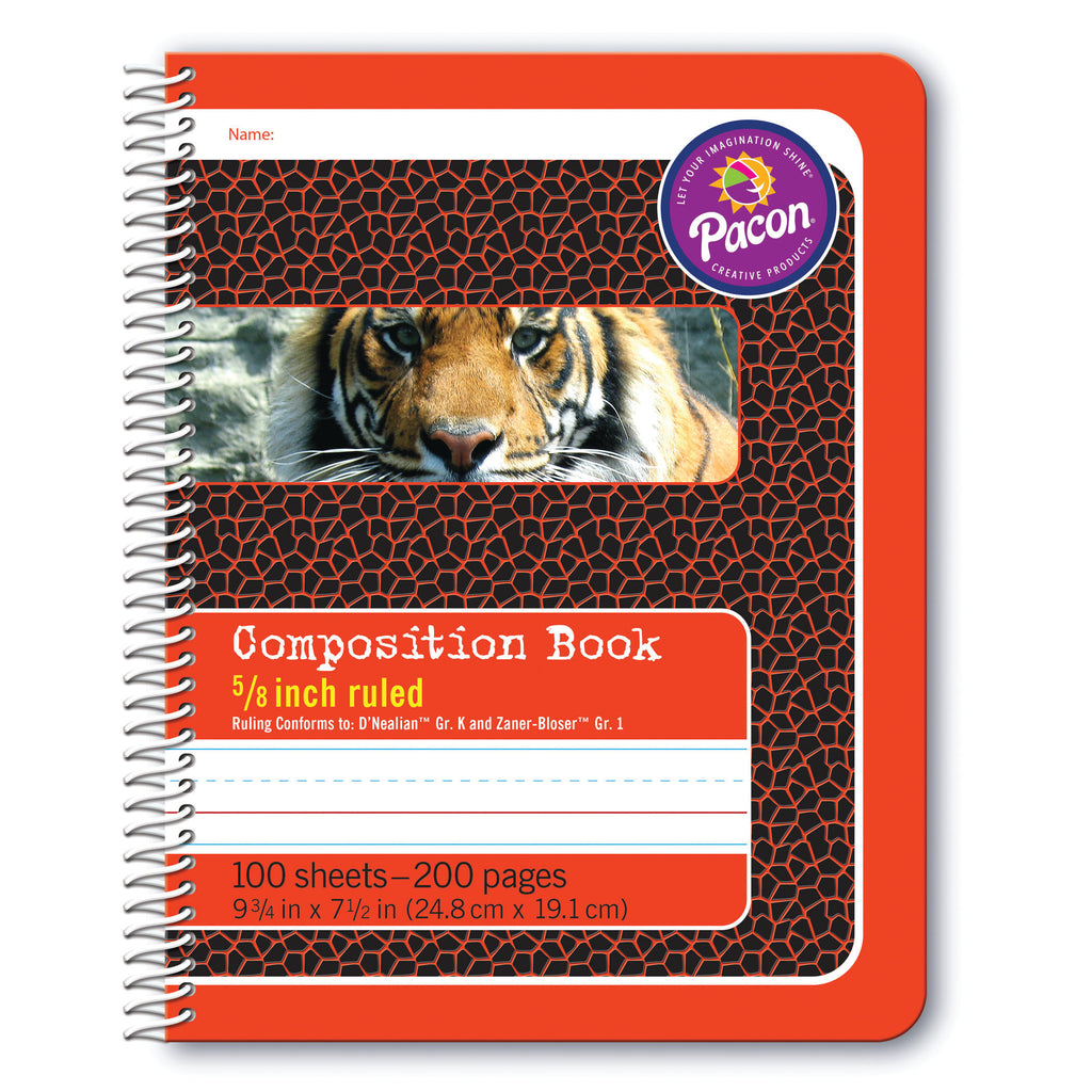 Composition Book 5-8in Ruled Spiral Bound