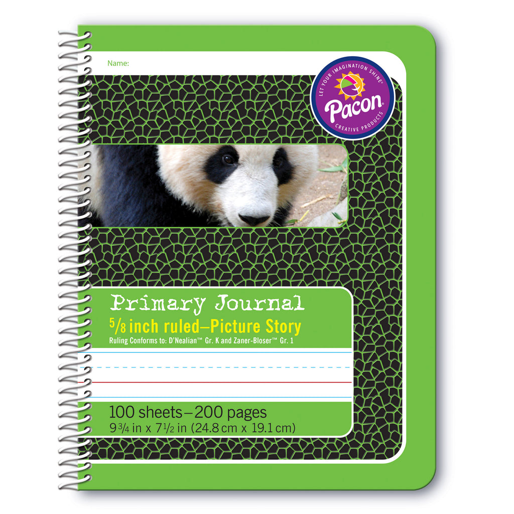 Primary Journal 5-8in Ruled Picture Story Spiral Bound