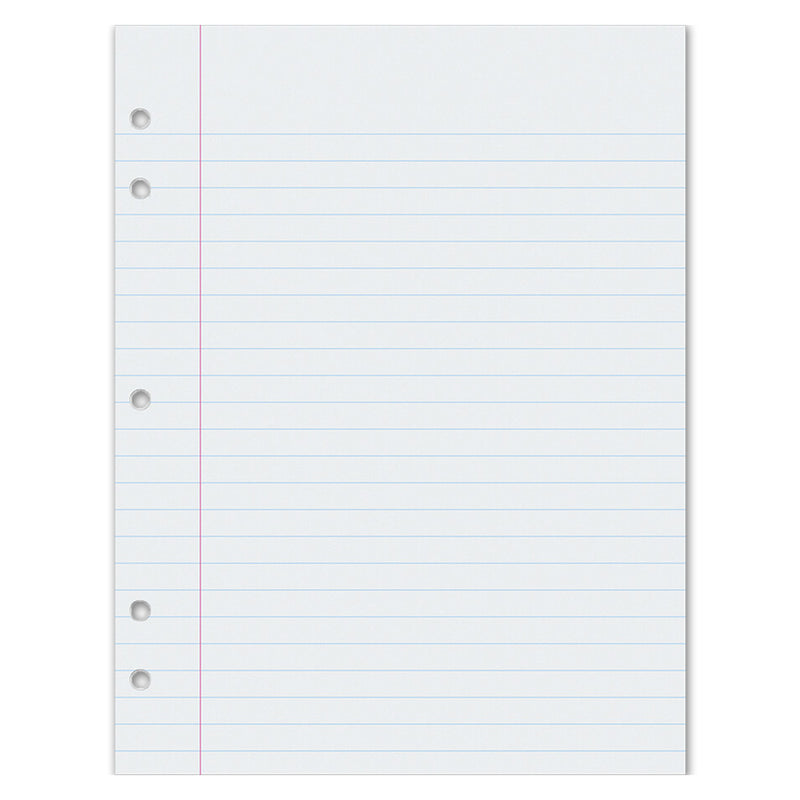 Writing Paper 500 Sht 8 X 10.5 3-8 In Rule 5 Hole Punch