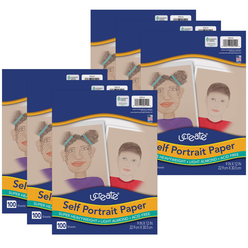 (6 Pk) Self Portrait Papr 9x12 100 Sheets