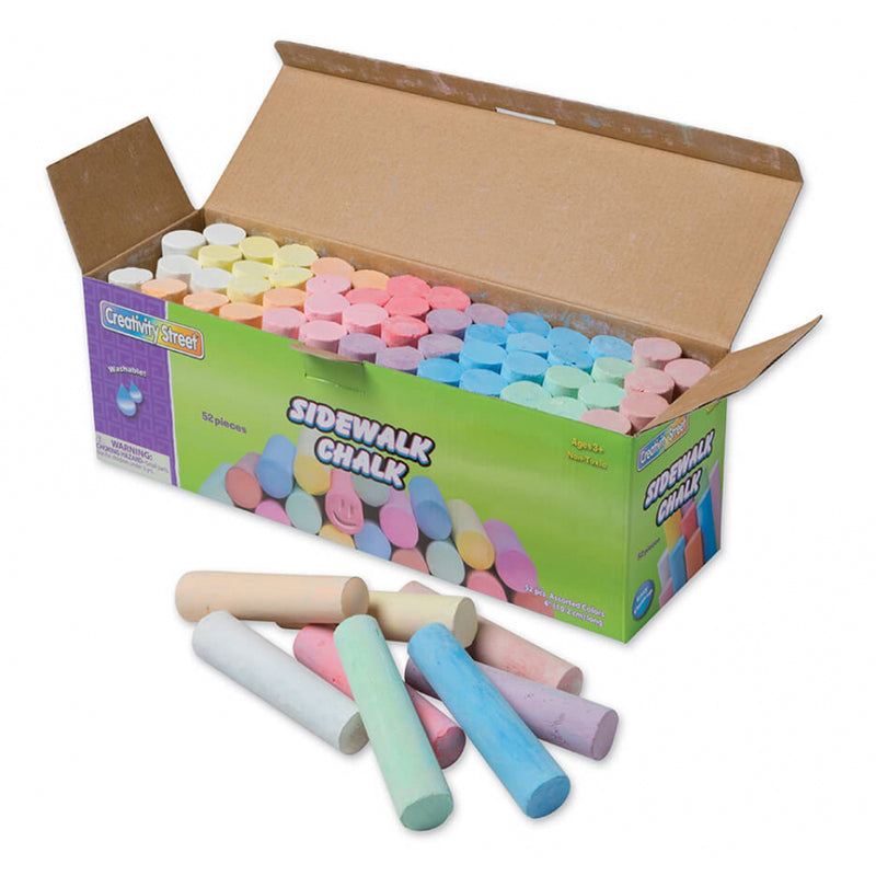 (2 Ea) Sidewalk Chalk 52 Pcs Asstd Colors