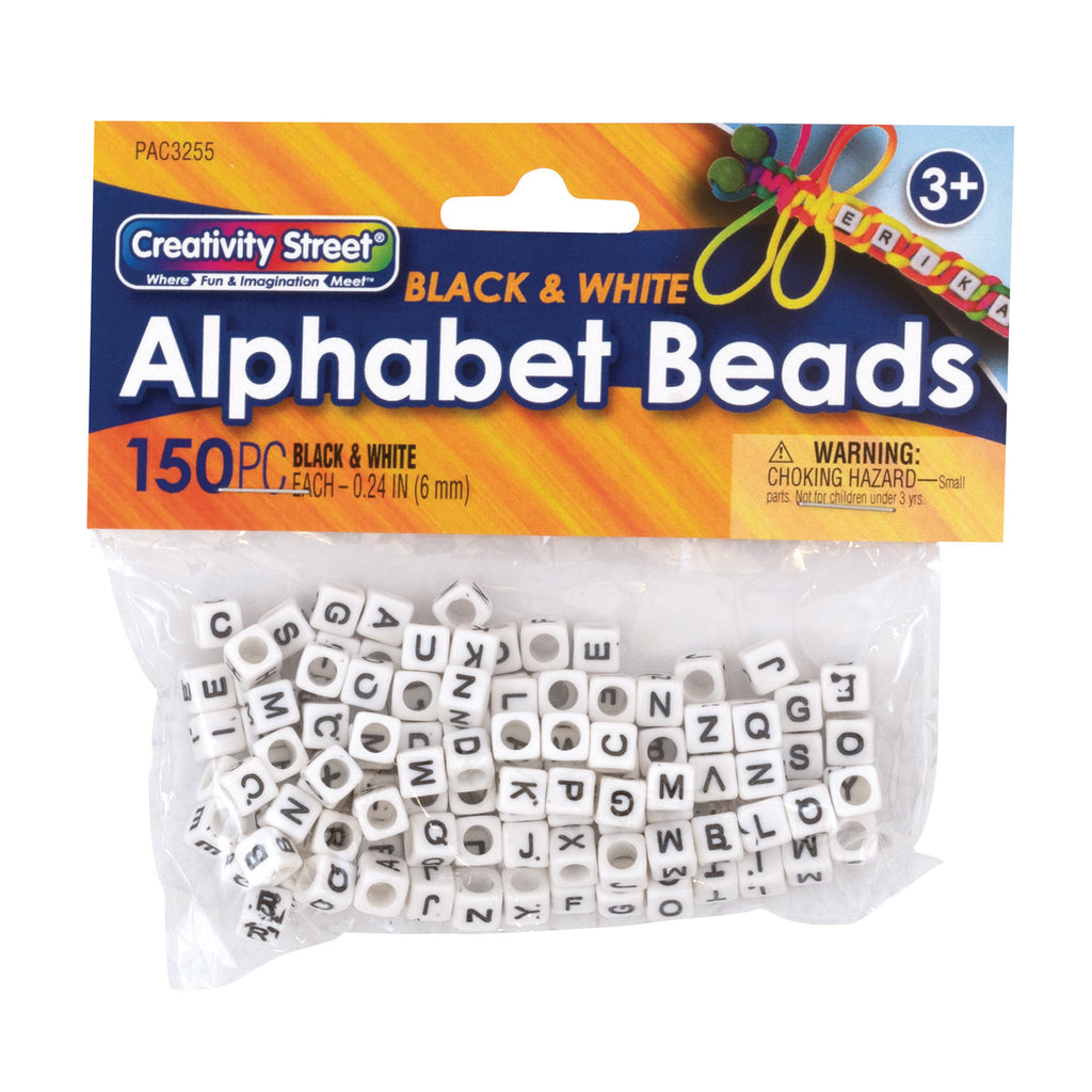 Alphabet Beads Black & White Creativity Street
