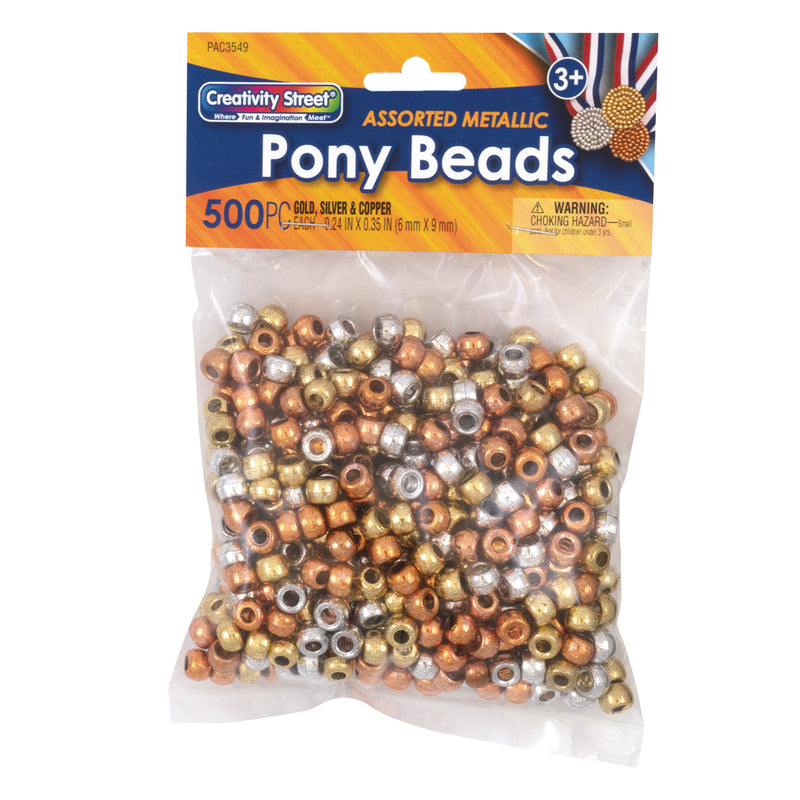 Pony Beads Metallic