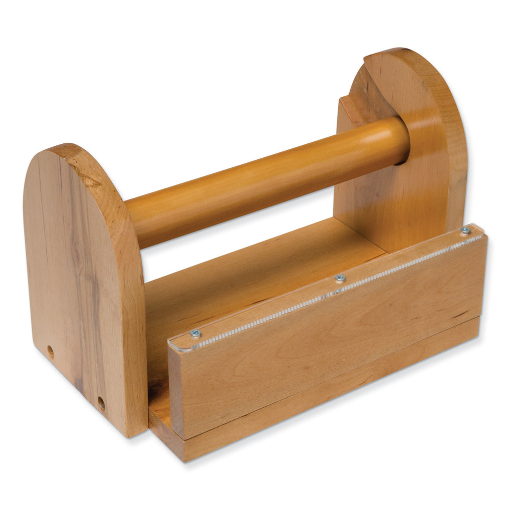 Wood Masking Tape Holder Natrl Wood