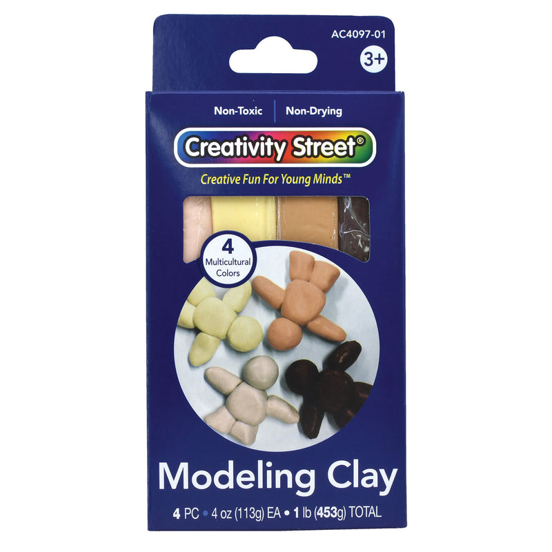 Modeling Clay 1 Lb Multcltrl Assort 4 Colors