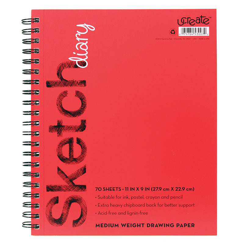 Sketch Diary Medium Weight 11x9 70 Sheets