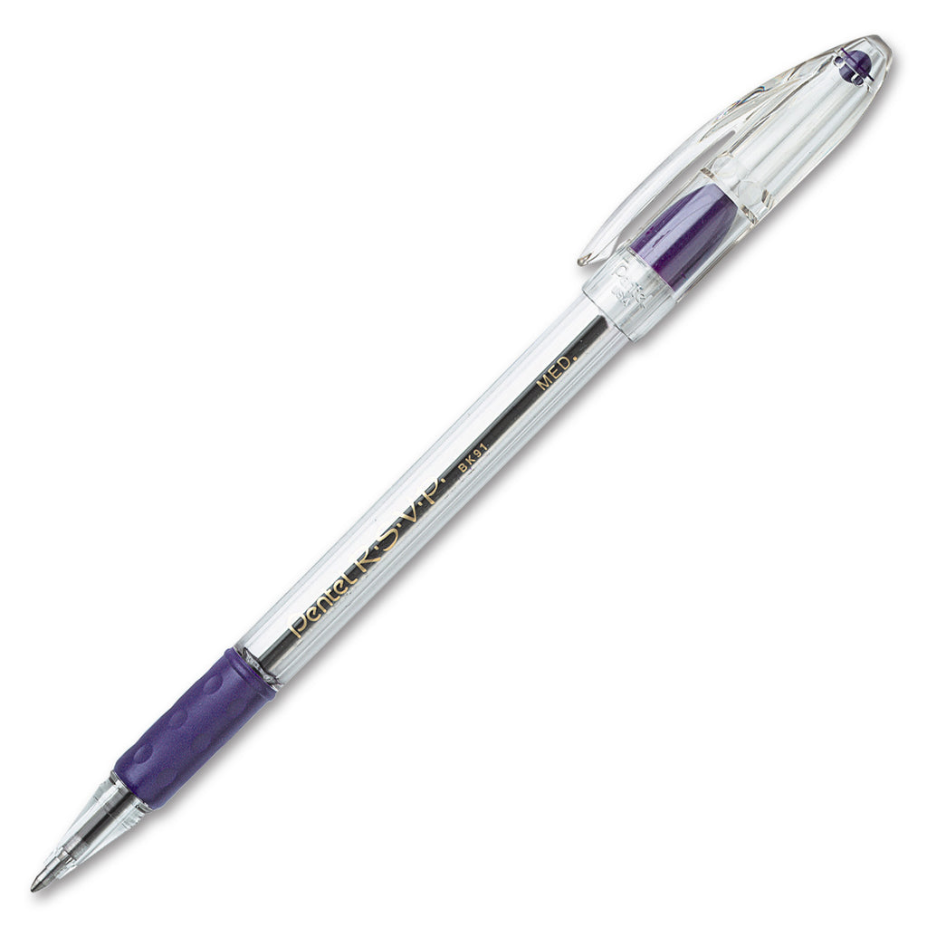 Pentel Rsvp Violet Med Point Ballpoint Pen