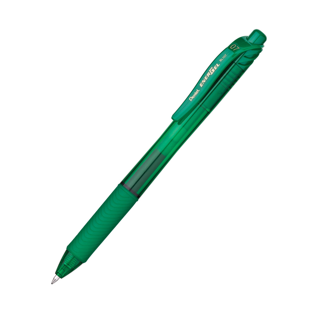 Energel X Green 0.7mm Retractable Liquid Gel Pen