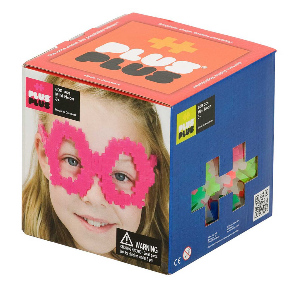 Open Play Set Neon 600 Pieces Plus-plus