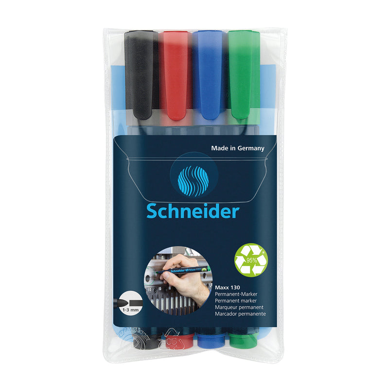 130 Markers Assorted Colors Schneider Maxx
