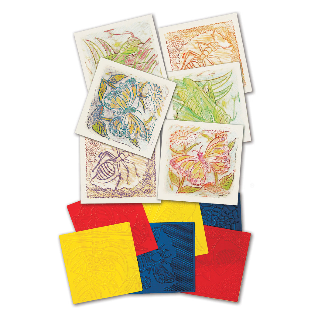 (2 Pk) Rubbing Plates Bugs