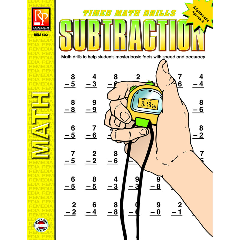 Timed Math Drills Subtraction