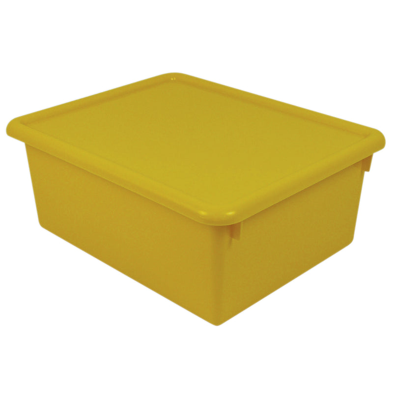 Stowaway Yellow Letter Box With Lid 13-1-2 X 10-3-4 X 5-3-8
