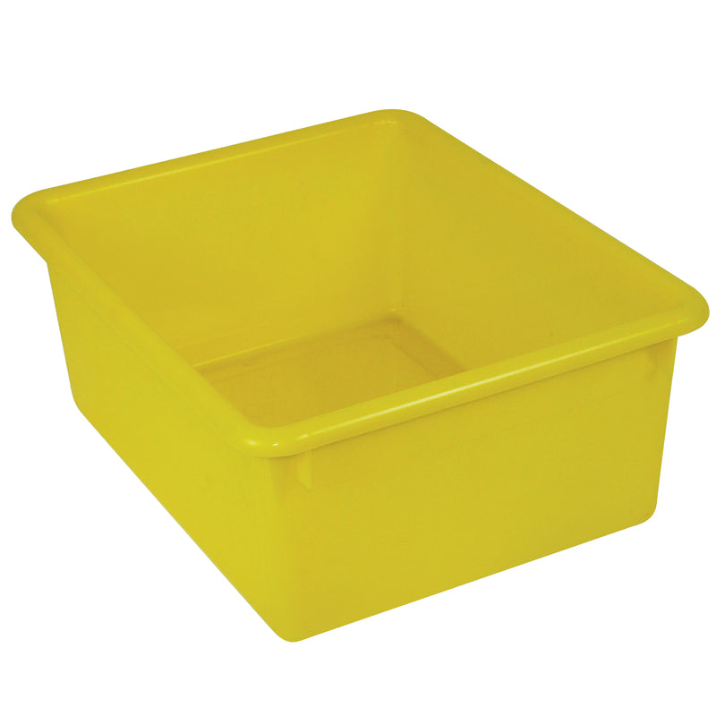 (3 Ea) Stowaway Letter Box Yellow No Lid 13-1-8 X 10-1-2 X 5-1-4