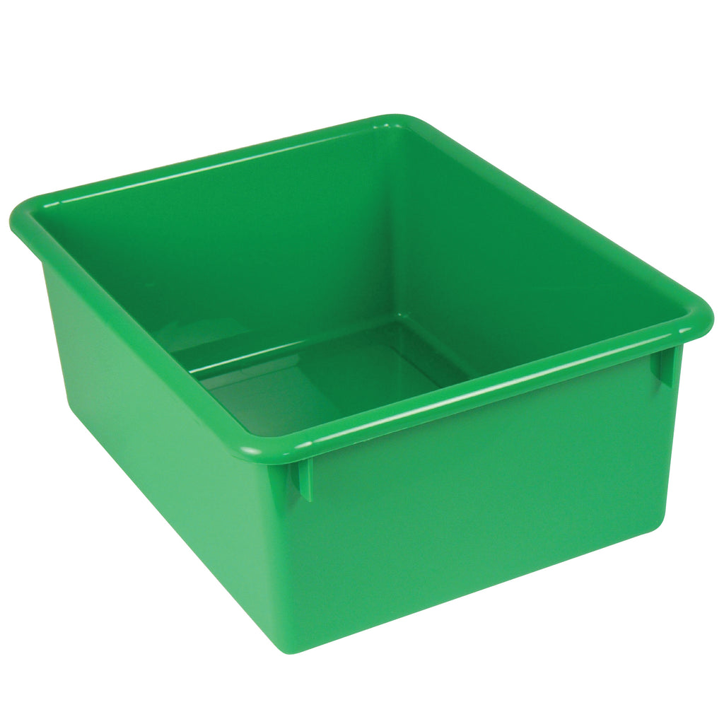 (3 Ea) Stowaway Letter Box Green No Lid 13-1-8 X 10-1-2 X 5-1-4