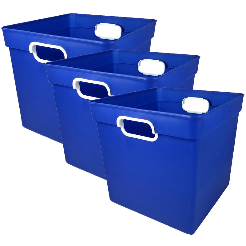 (3 Ea) Cube Bin Blue