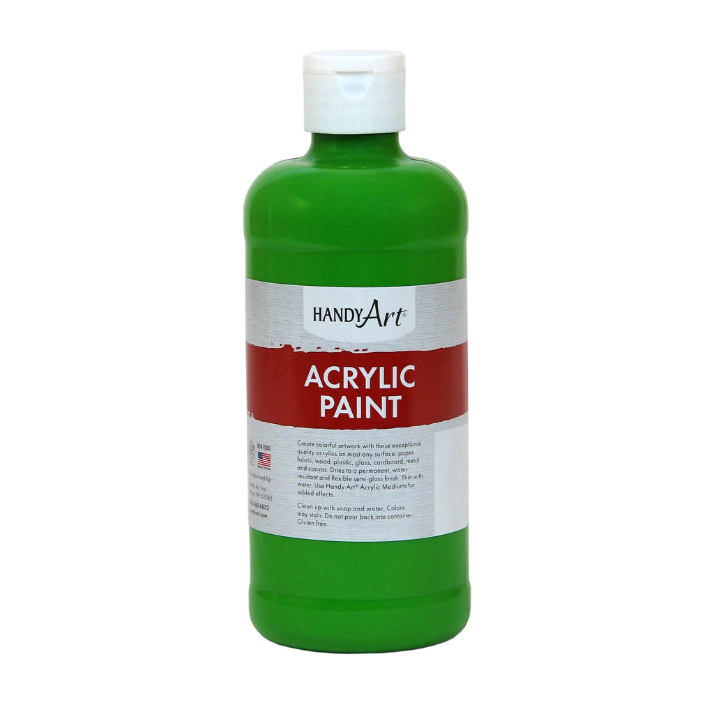 (3 Ea) Acrylic Paint 16 Oz Light Green