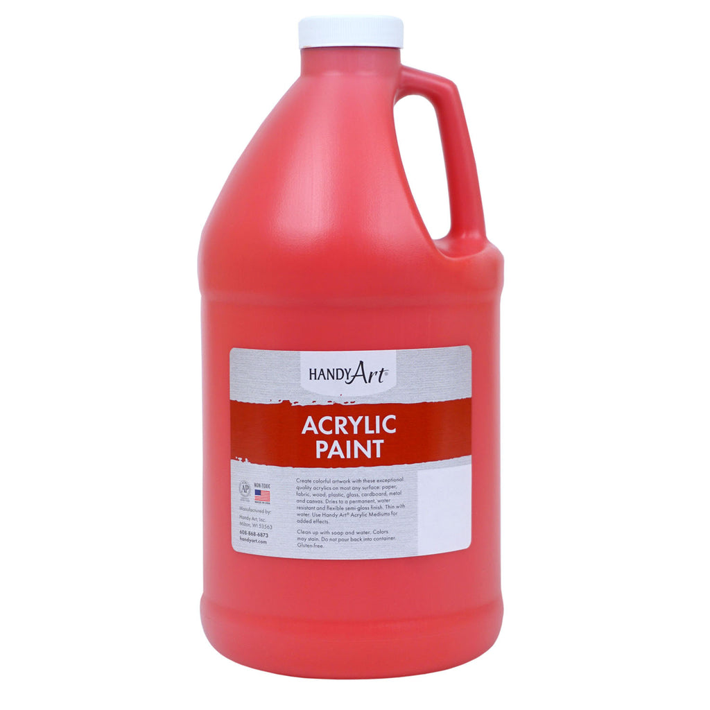 Acrylic Paint Half Gallon Vermilion