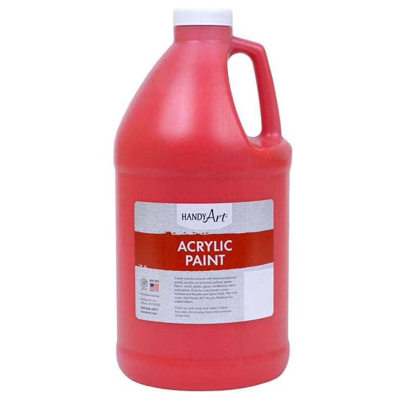 Acrylic Paint Half Gallon Brite Red