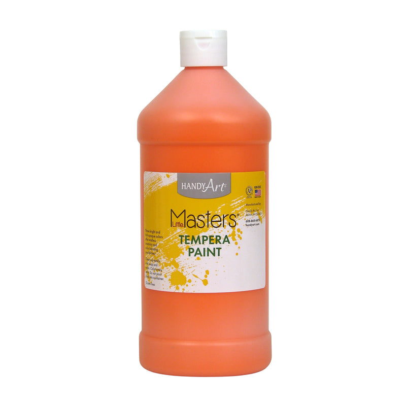 (6 Ea) Little Masters Orange 32oz Tempera Paint