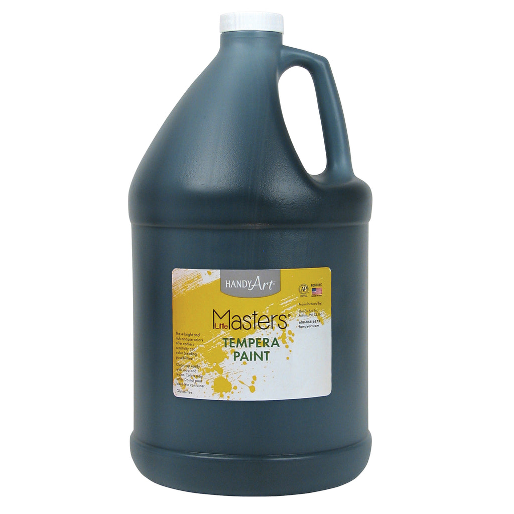 Little Masters Black 128oz Tempera Paint