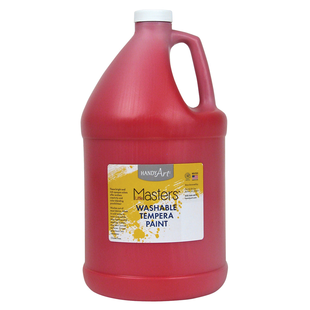 Little Masters Red 128oz Washable Paint