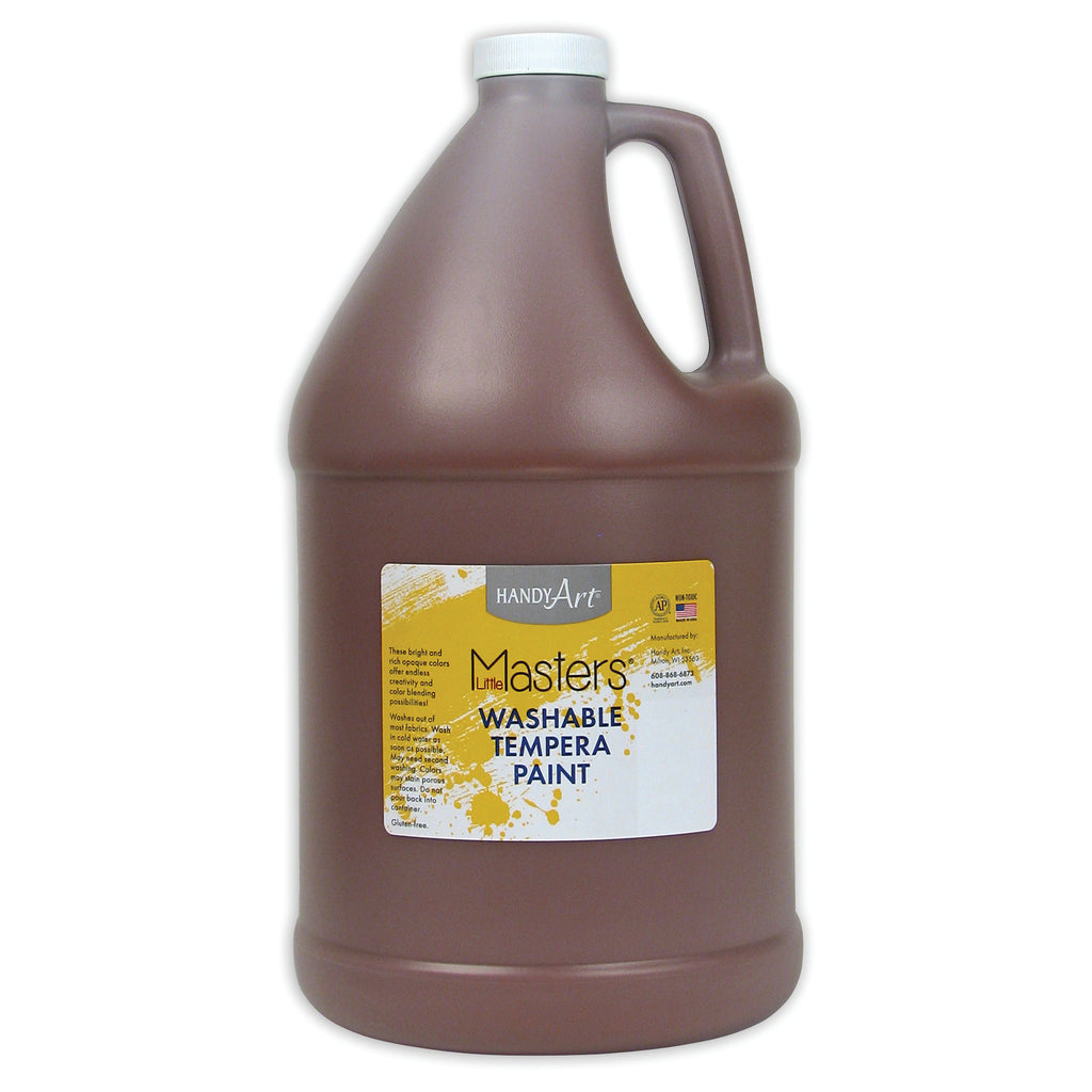 Little Masters Brown 128oz Washable Paint