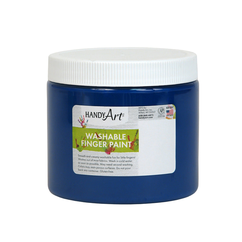 Handy Art Blue 16oz Washable Finger Paint