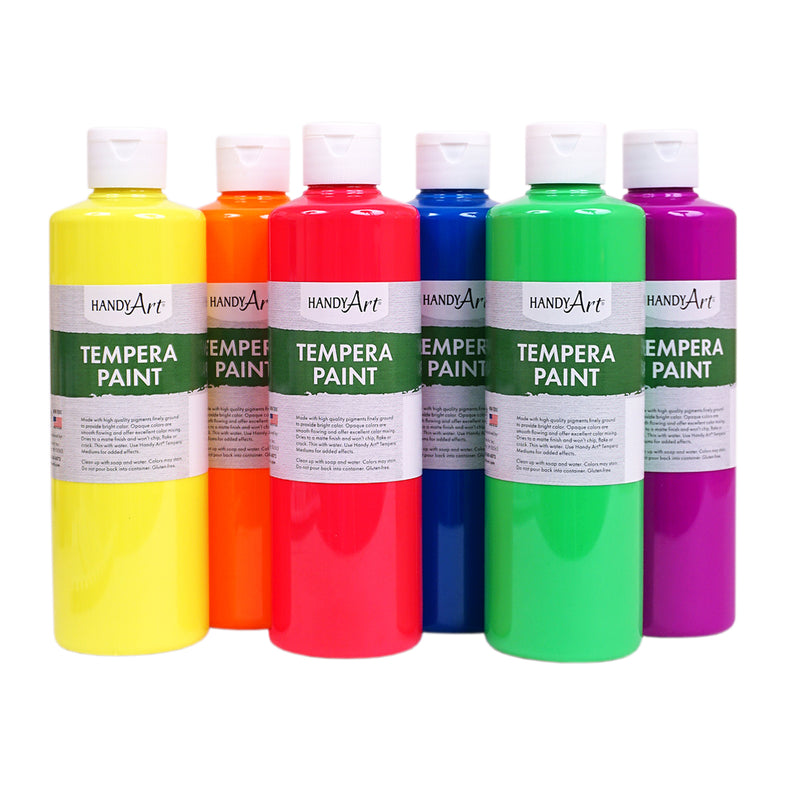 Tempera 6 Pint Fluorescent Set