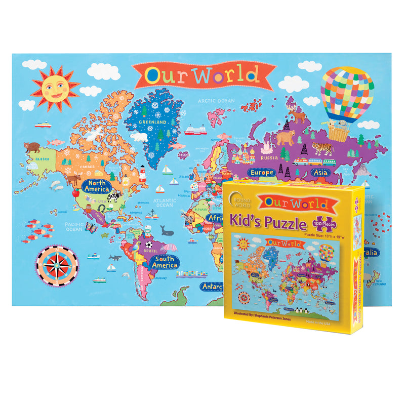 World Jigsaw Puzzle For Kids