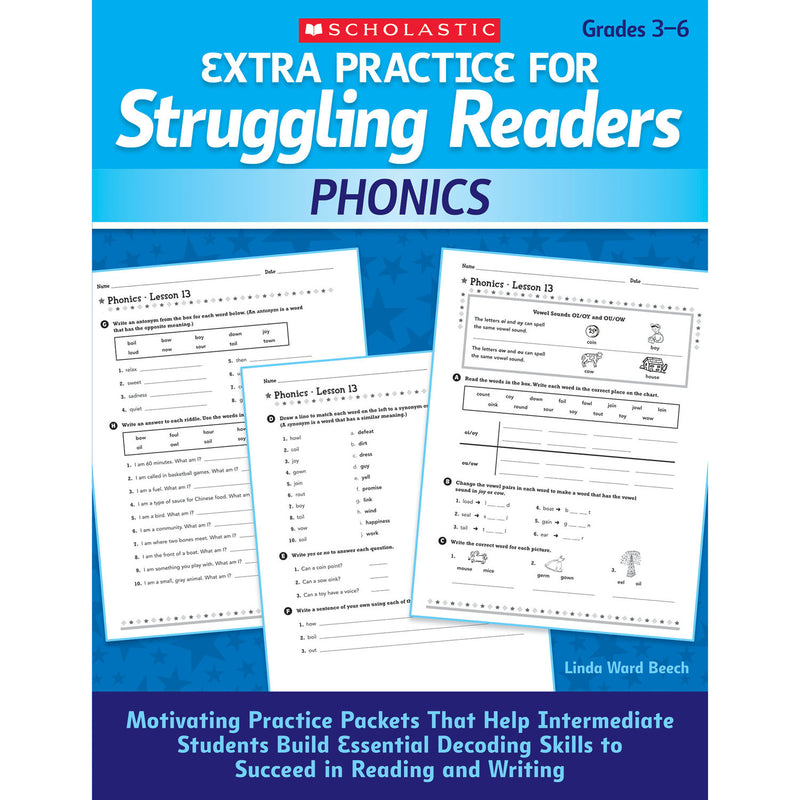 Struggling Readers Phonics Extra Practice